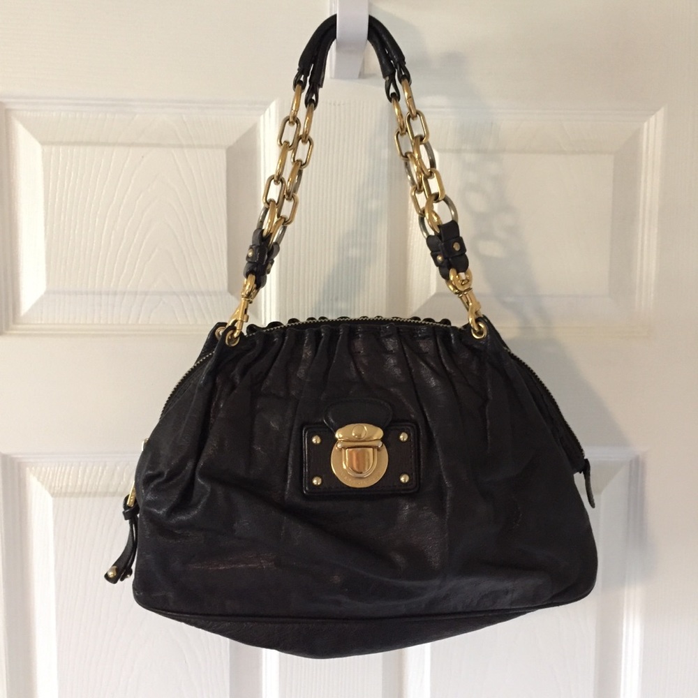 Marc Jacobs Black Leather Bag - Authentic